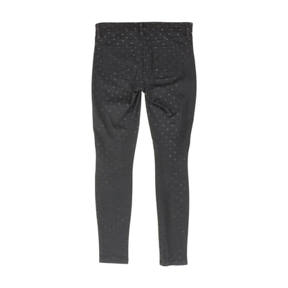 Navy Polka Dot Five Pocket Pants