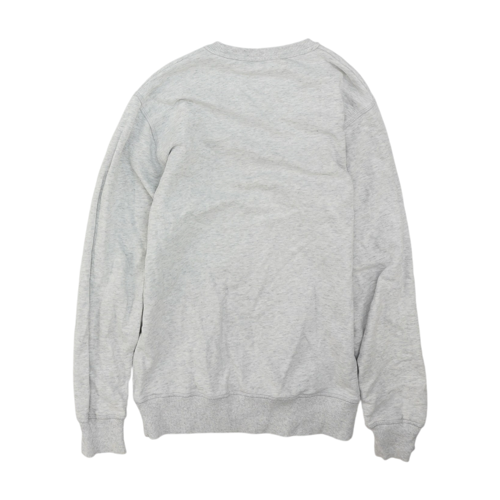 Gray Solid Sweatshirt Pullover