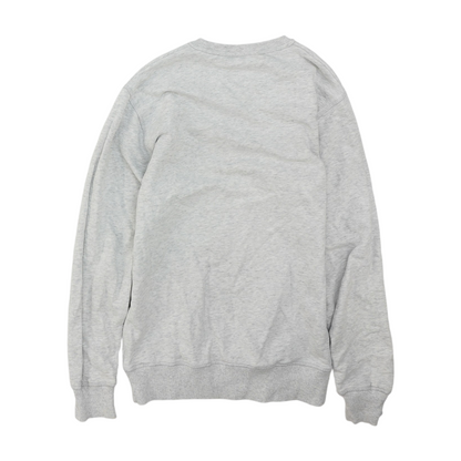 Gray Solid Sweatshirt Pullover