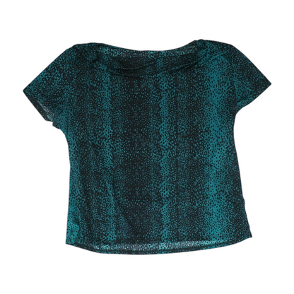 Teal Abstract Blouse