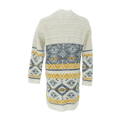 Multi Abstract Cardigan Sweater