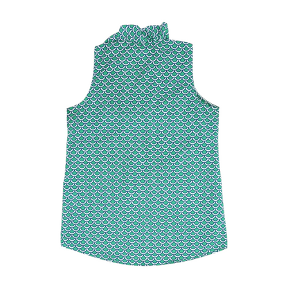 Green Print Blouse