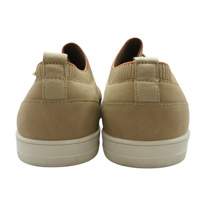 Beige Lace-Up Casual Shoes