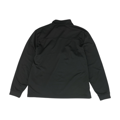 Black Solid 1/4 Zip Pullover
