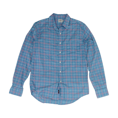 Blue Plaid Flannel Button Down