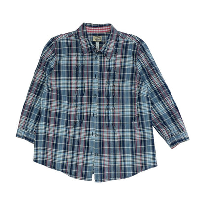Multi Plaid Button Down
