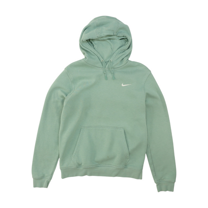 Green Solid Hoodie Pullover
