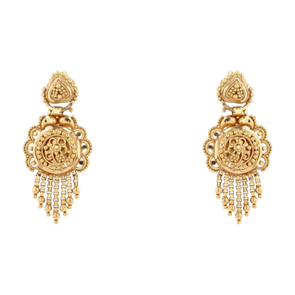 22K Yellow Gold Drop Earrings
