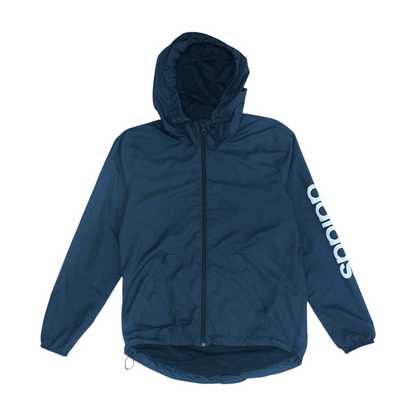 Black Solid Rain Jacket