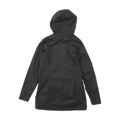 Black Solid Rain Jacket