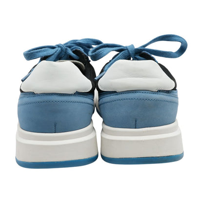 Currier Blue Leather Low Top Athletic Shoes