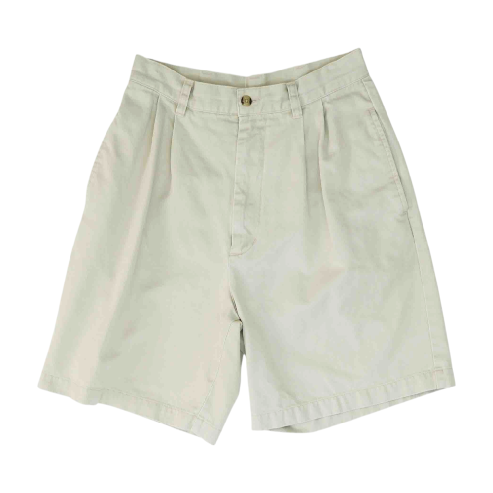 Beige Solid Chino / Khaki Shorts