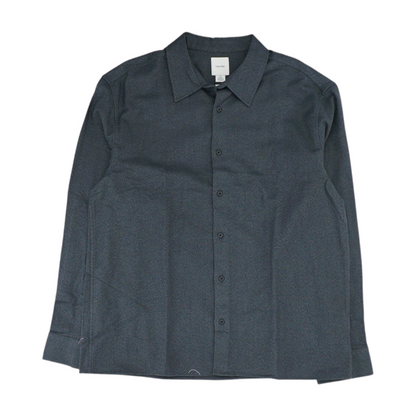 Charcoal Solid Flannel Button Down