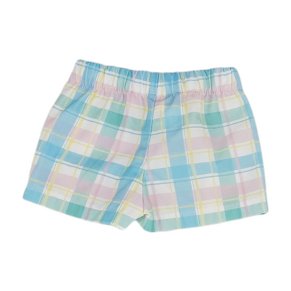 Multi Plaid Chino Shorts