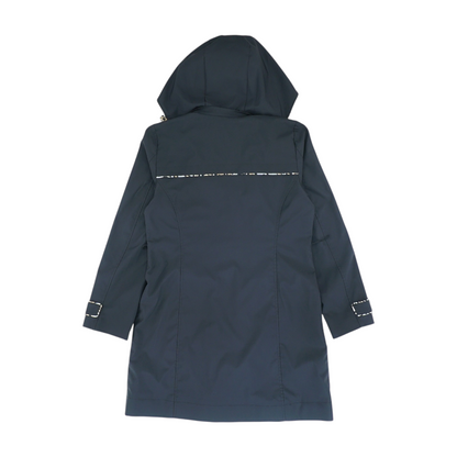Black Solid Rain Jacket