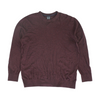 Burgundy Solid Pullover Sweater