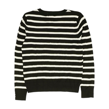 Black Striped Pullover Sweater