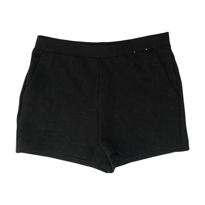 Black Solid Chino Shorts