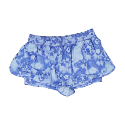Blue Floral Active Shorts