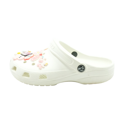 White Slip-On Flats