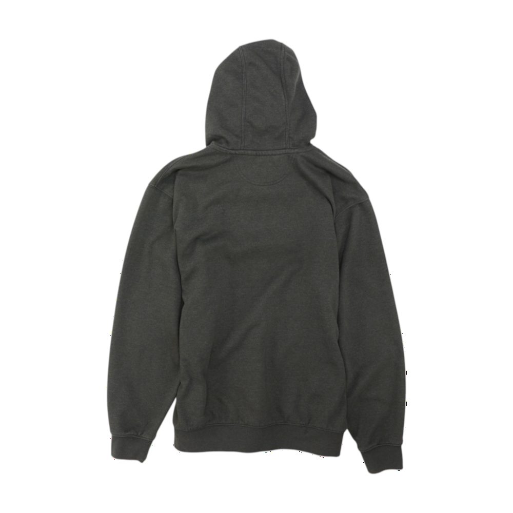Gray Solid Hoodie Pullover
