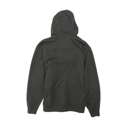 Gray Solid Hoodie Pullover