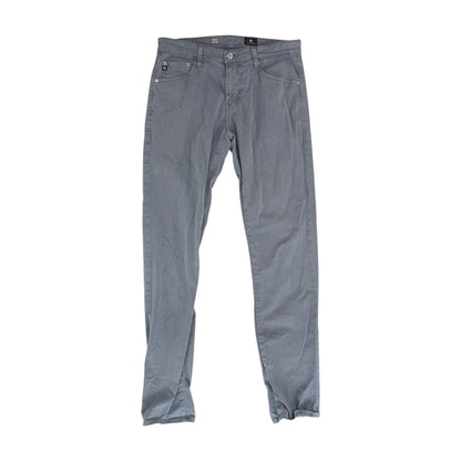 Gray Solid Five Pocket Pants
