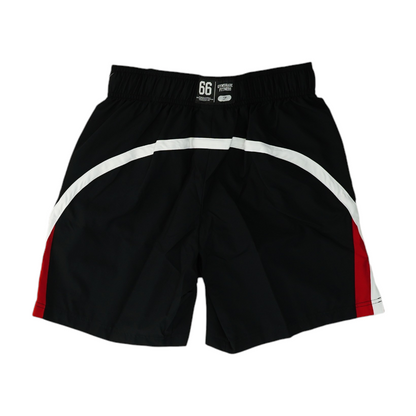 Black Solid Active Shorts