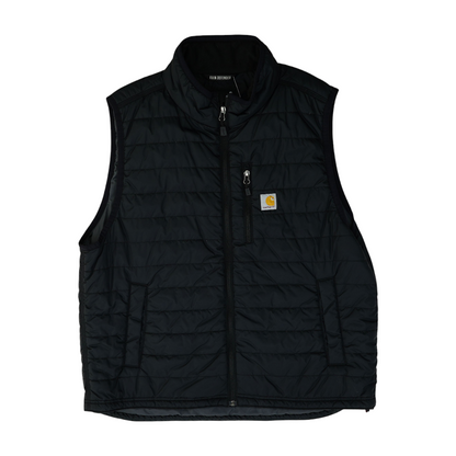 Black Solid Casual Vest