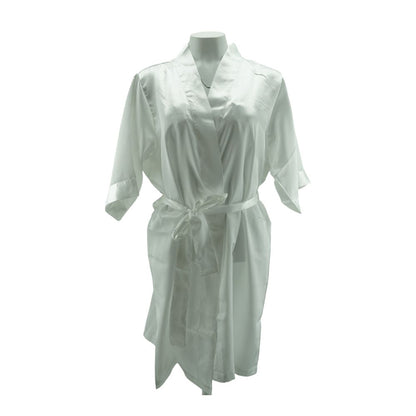 White Solid Robe