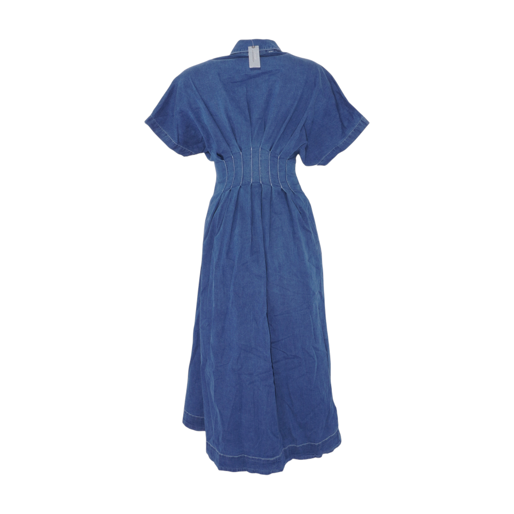 Blue Petite Midi Dress