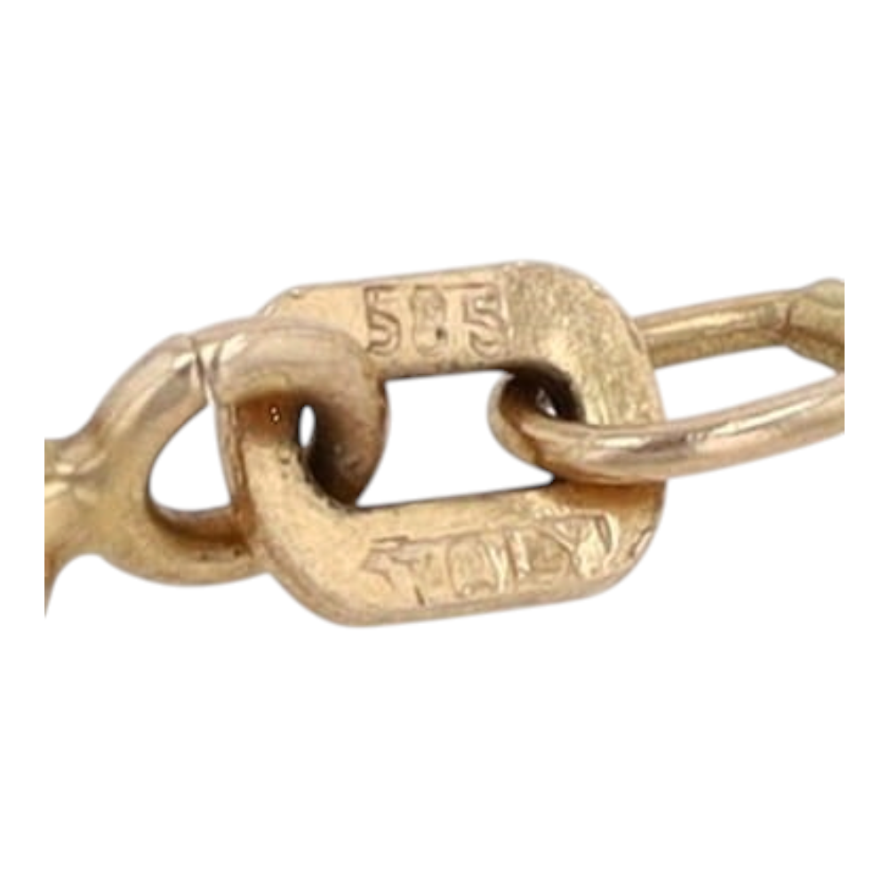14K Yellow Gold Chain Bracelet