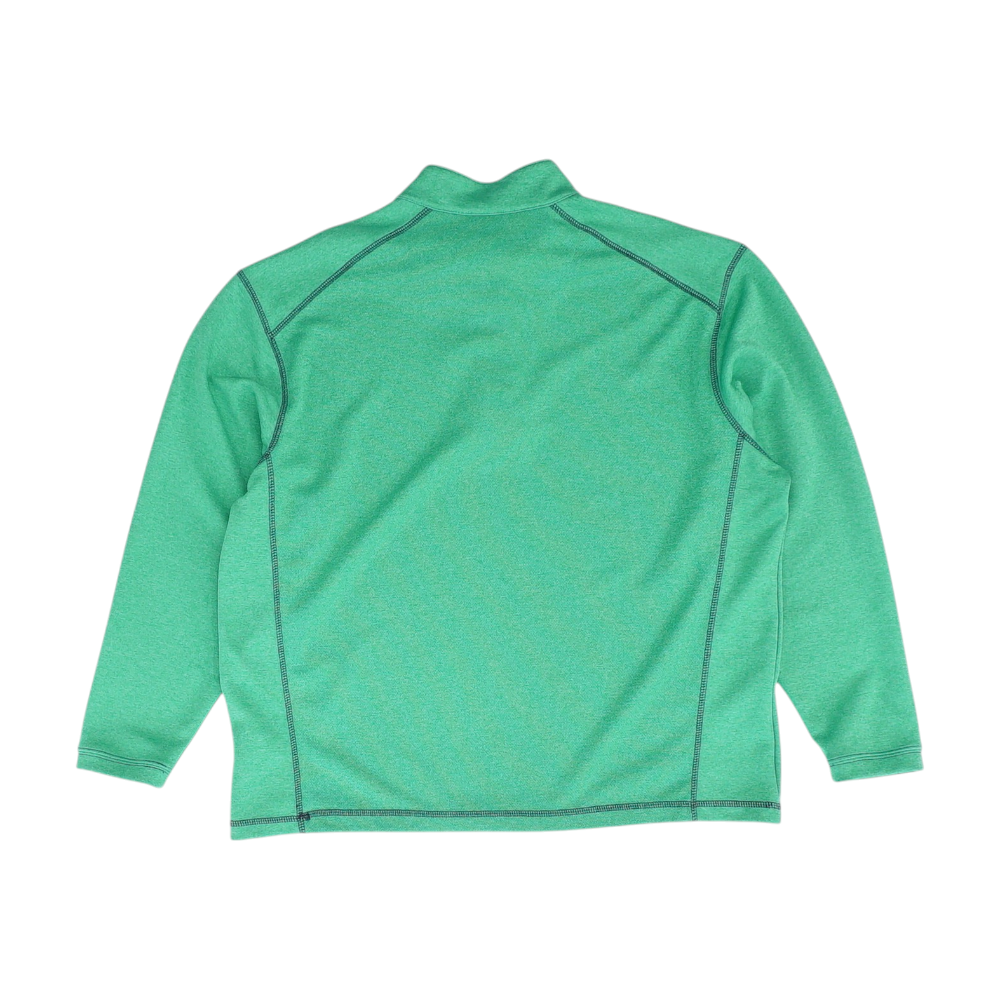 Green Solid 1/4 Zip Pullover