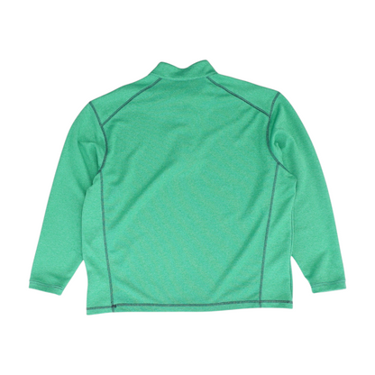 Green Solid 1/4 Zip Pullover