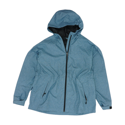 Blue Solid Rain Jacket