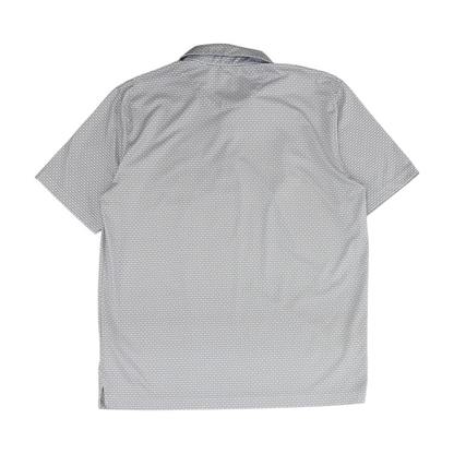 Gray Polka Dot Short Sleeve Polo