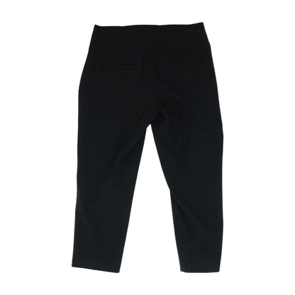 Black Solid Capri Pants