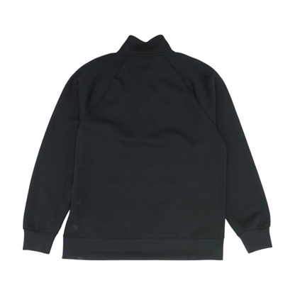 Black Solid 1/4 Zip Pullover