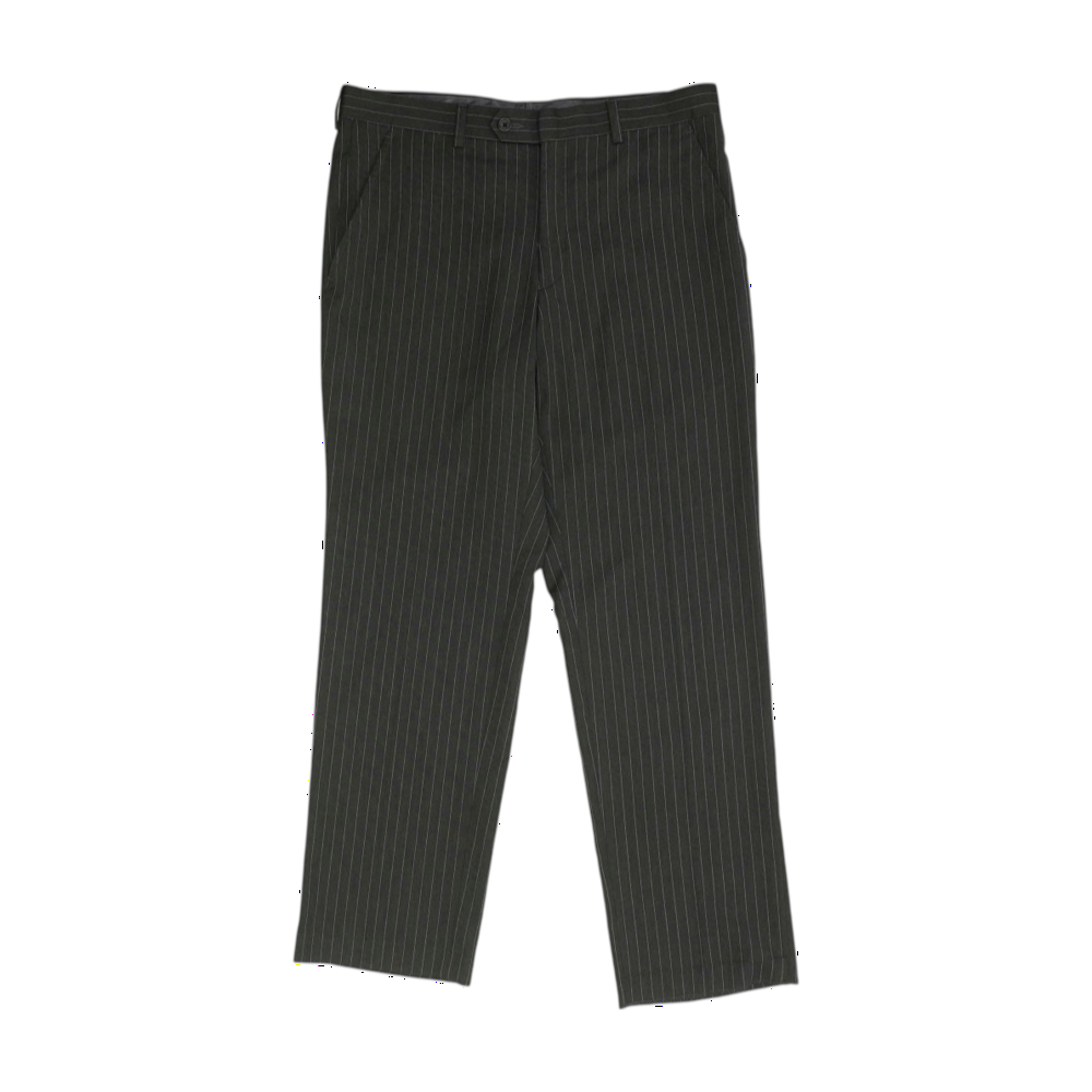 Charcoal Striped Regular Pants