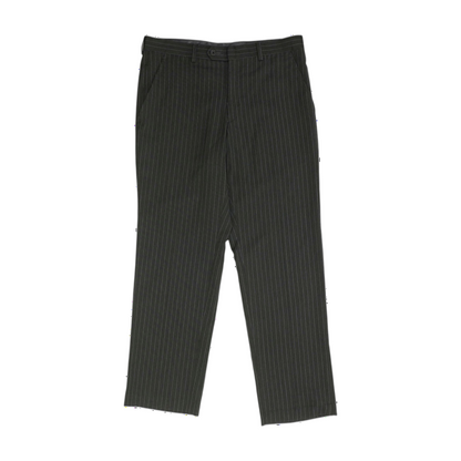 Charcoal Striped Regular Pants