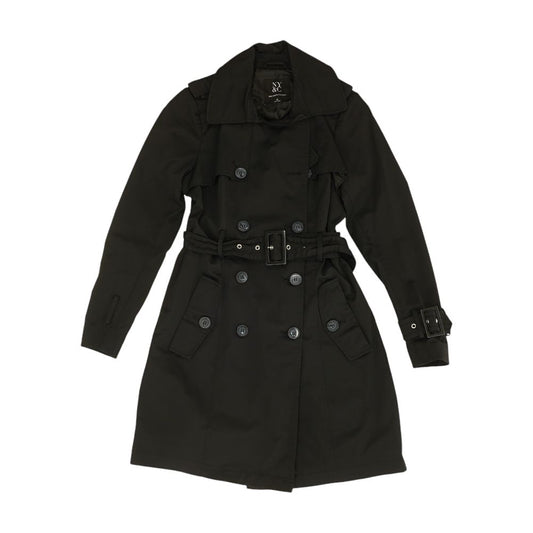 Black Solid Topcoat Coat