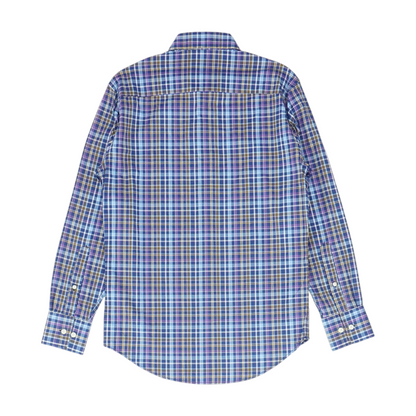 Multi Plaid Long Sleeve Button Down