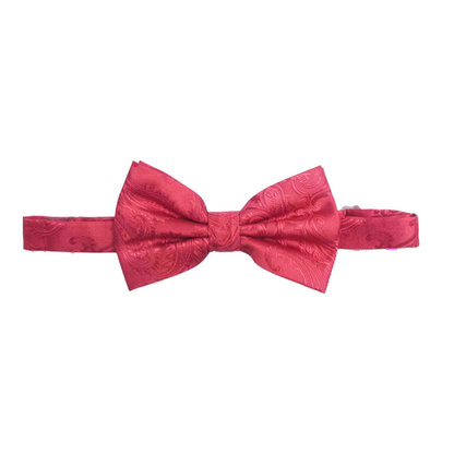 Red Paisley Bow Tie