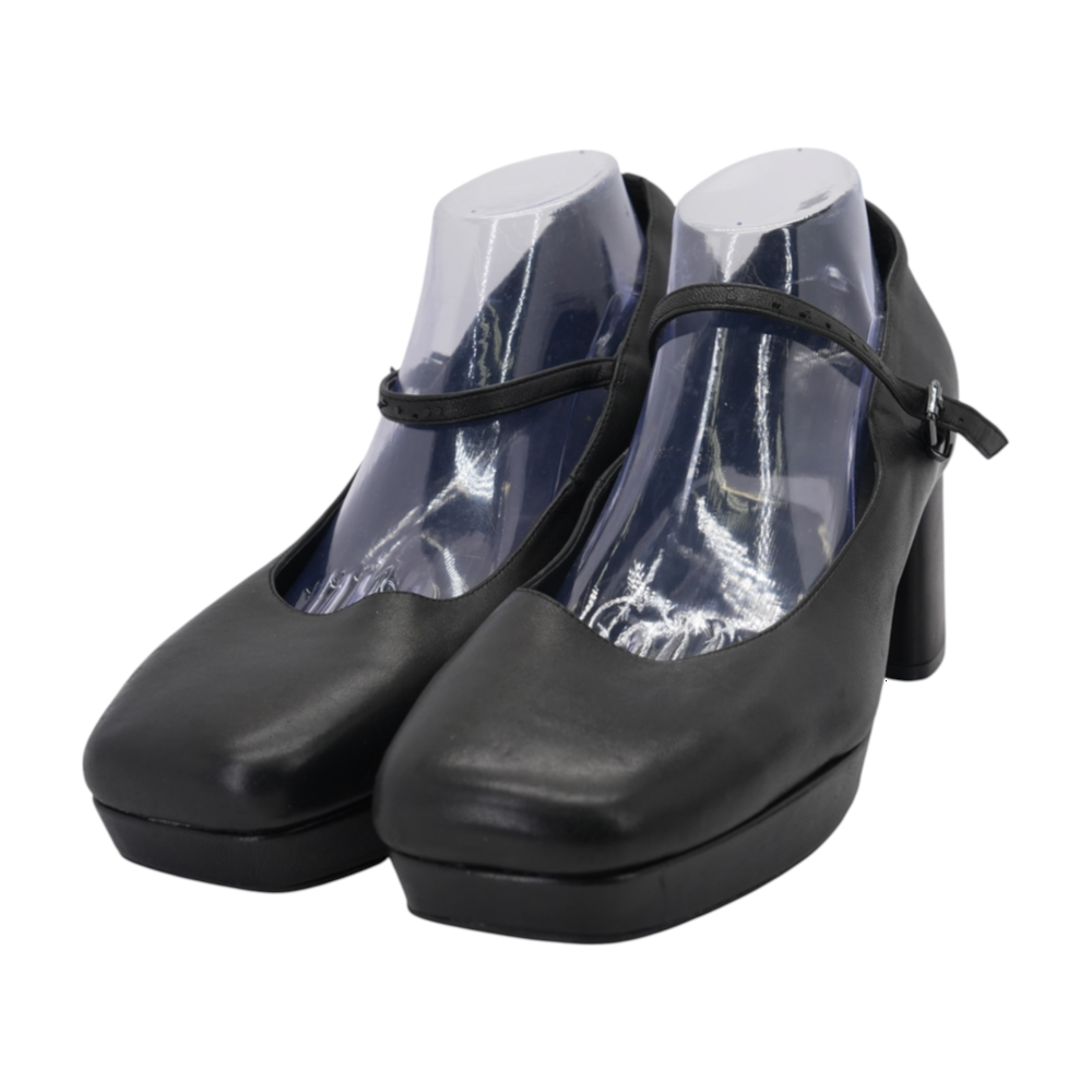 Black Block Heels