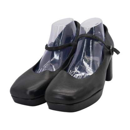 Black Block Heels
