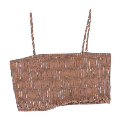Brown Striped Blouse