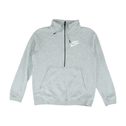 Gray Solid 1/4 Zip Pullover