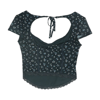Black Floral Blouse