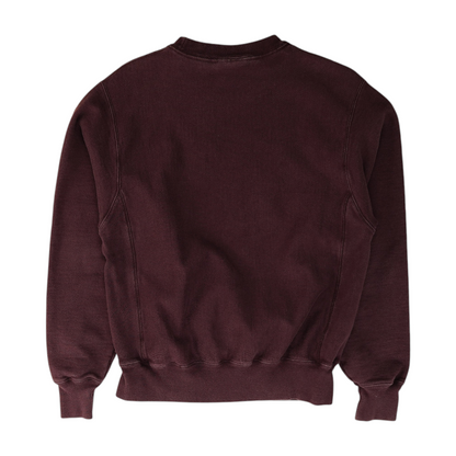 Maroon Solid Sweatshirt Pullover
