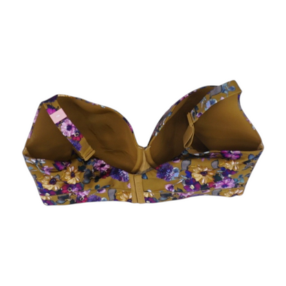 Brown Floral Bra